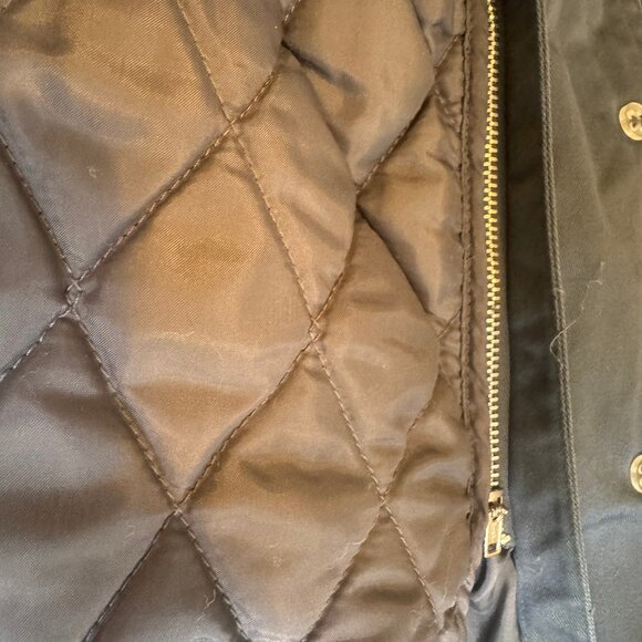 VTG Western Slate Blue A-Line Trench Coat with Zip-in Lining - Picture 11 of 13